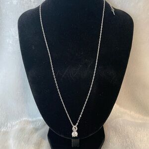 1.0 ct Moissanite 925 sterling silver pendant necklace